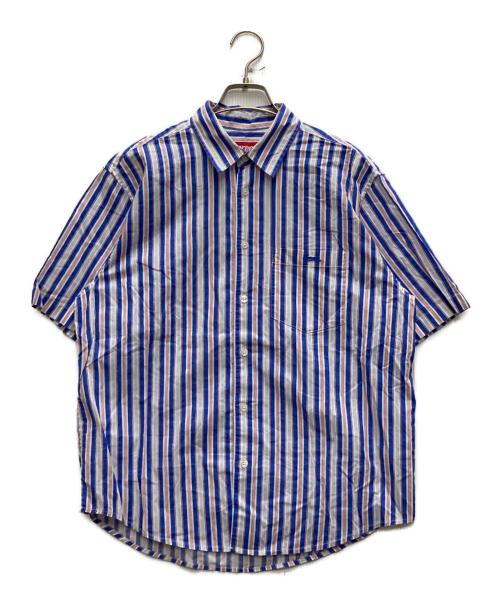 SUPREME（シュプリーム）Supreme (シュプリーム) Loose Fit Multi Stripe S/S Shirt ブルー×レッド サイズ:Sの古着・服飾アイテム