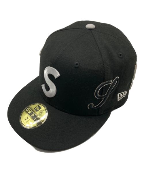New Era（ニューエラ）New Era (ニューエラ) Supreme (シュプリーム) Multi S Logo ブラック サイズ:SIZE 7 3/8の古着・服飾アイテム