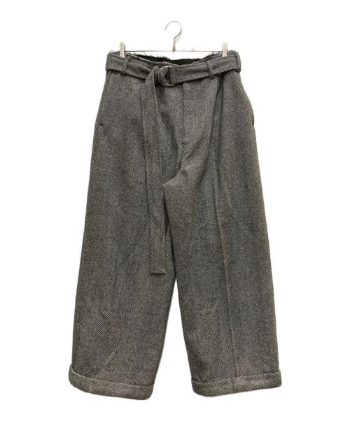 BED J.W. FORD（ベッドフォード）BED J.W. FORD (ベッドフォード) Wool Mosser Wide Pants グレー サイズ:1の古着・服飾アイテム