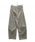 AMOMENTO (アモーメント) CURVED ZIP BANDING PANTS グレー サイズ:L 未使用品：14000円