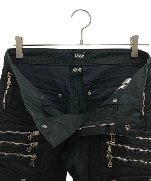 D&G DOLCE & GABBANA（ディーアンドジー ドルチェ＆ガッバーナ）D&G DOLCE & GABBANA (ディーアンドジー ドルチェ＆ガッバーナ) ジップカーゴパンツ ブラック サイズ:31の古着・服飾アイテム