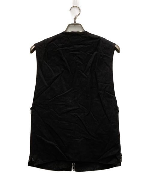 ANN DEMEULEMEESTER（アンドゥムルメステール）ANN DEMEULEMEESTER (アンドゥムルメステール) ジップベスト ブラック サイズ:不明の古着・服飾アイテム