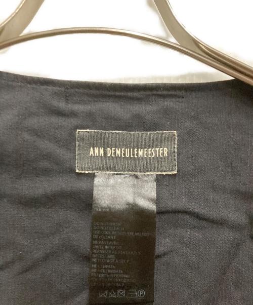 ANN DEMEULEMEESTER（アンドゥムルメステール）ANN DEMEULEMEESTER (アンドゥムルメステール) ジップベスト ブラック サイズ:不明の古着・服飾アイテム