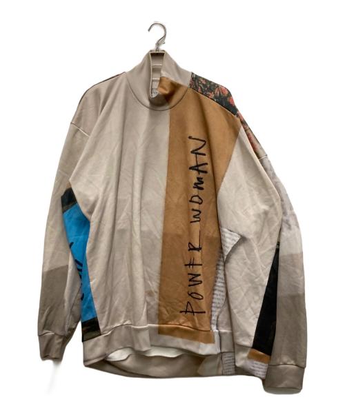 MARQUE ALMEIDA（マルケス アルメイダ）MARQUE ALMEIDA (マルケス アルメイダ) Printed sweatshirt ベージュ サイズ:XSの古着・服飾アイテム