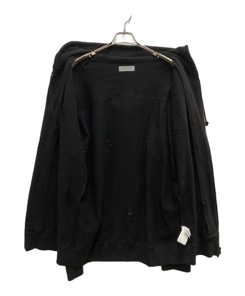 Yohji Yamamoto pour homme（ヨウジヤマモト プールオム）Yohji Yamamoto pour homme (ヨウジヤマモト プールオム) DAMAGED LINING YOKE HOODIE ブラック サイズ:SIZE 3の古着・服飾アイテム