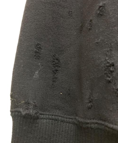 Yohji Yamamoto pour homme（ヨウジヤマモト プールオム）Yohji Yamamoto pour homme (ヨウジヤマモト プールオム) DAMAGED LINING YOKE HOODIE ブラック サイズ:SIZE 3の古着・服飾アイテム