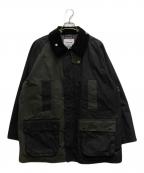 Barbour×MARKAWARE×EDIFICEバブアー×マーカウェア×エディフィス）の古着「別注 BEDALE PANEL」｜ブラック×カーキ