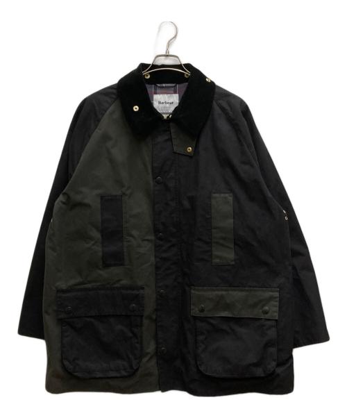 Barbour（バブアー）Barbour (バブアー) MARKAWARE (マーカウェア) EDIFICE (エディフィス) 別注 BEDALE PANEL ブラック×カーキ サイズ:3の古着・服飾アイテム