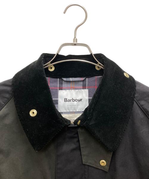 Barbour（バブアー）Barbour (バブアー) MARKAWARE (マーカウェア) EDIFICE (エディフィス) 別注 BEDALE PANEL ブラック×カーキ サイズ:3の古着・服飾アイテム