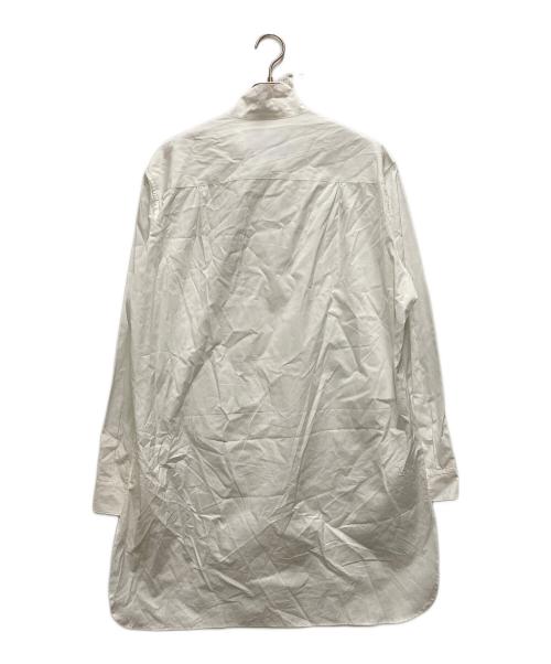 Yohji Yamamoto pour homme（ヨウジヤマモト プールオム）Yohji Yamamoto pour homme (ヨウジヤマモト プールオム) 120/2 COTTON BROAD BACK GATHER VEST BLOUSE ホワイト サイズ:3の古着・服飾アイテム