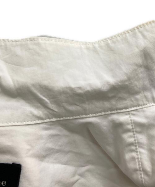 Yohji Yamamoto pour homme（ヨウジヤマモト プールオム）Yohji Yamamoto pour homme (ヨウジヤマモト プールオム) 120/2 COTTON BROAD BACK GATHER VEST BLOUSE ホワイト サイズ:3の古着・服飾アイテム