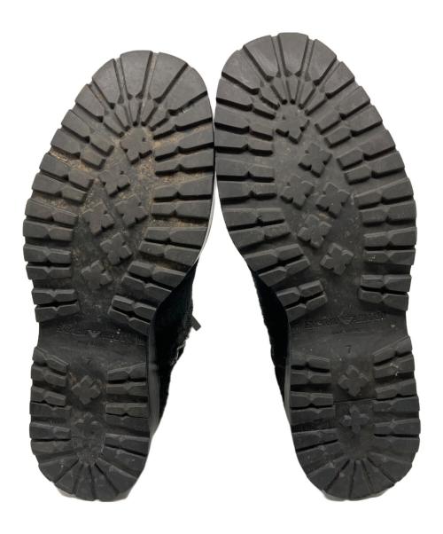 EMPORIO ARMANI（エンポリオアルマーニ）EMPORIO ARMANI (エンポリオアルマーニ) 00's ポニーヘア レザーブーツ ブラック サイズ:7の古着・服飾アイテム