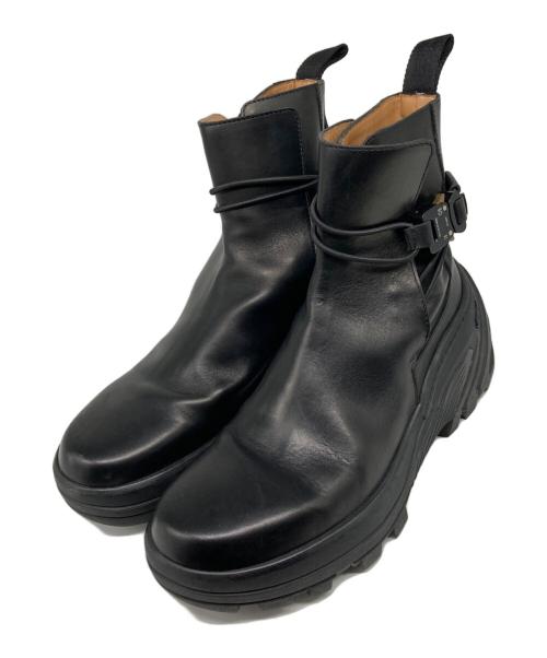 1017 ALYX 9SM（テンセブンティーン アリクス ナインエスエム）1017 ALYX 9SM (テンセブンティーン アリクス ナインエスエム) Low Buckle With Fixed Sole Chelsea Boots ブラック サイズ:41の古着・服飾アイテム