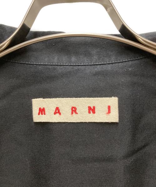 MARNI（マルニ）MARNI (マルニ) ウールトロピカルオープンカラーS/Sシャツ ブラック サイズ:46の古着・服飾アイテム