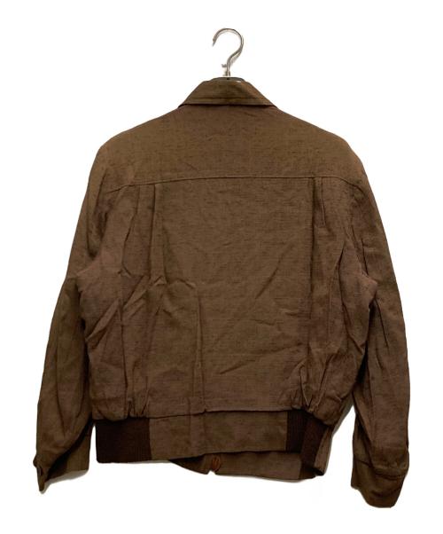 VINTAGE（ヴィンテージ）VINTAGE (ヴィンテージ) 50's～60's カスリジップスポーツジャケット ブラウン サイズ:40の古着・服飾アイテム