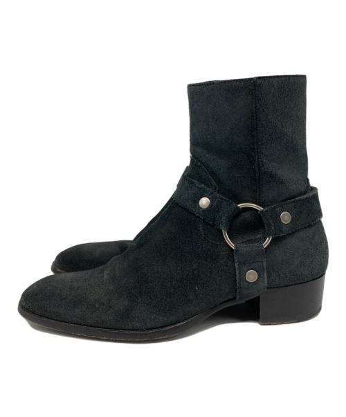 Saint Laurent Paris（サンローランパリ）Saint Laurent Paris (サンローランパリ) Classic Wyatt Harness Ring Boot ブラック サイズ:41の古着・服飾アイテム