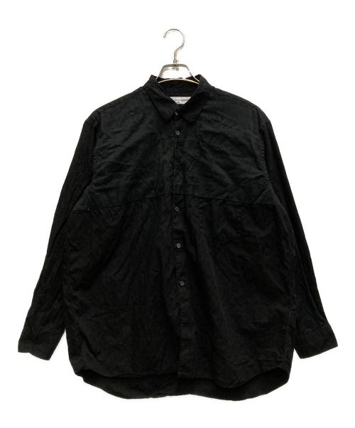 COMME des GARCONS SHIRT（コムデギャルソンシャツ）COMME des GARCONS SHIRT (コムデギャルソンシャツ) 異素材切替長袖シャツ ブラック サイズ:Lの古着・服飾アイテム