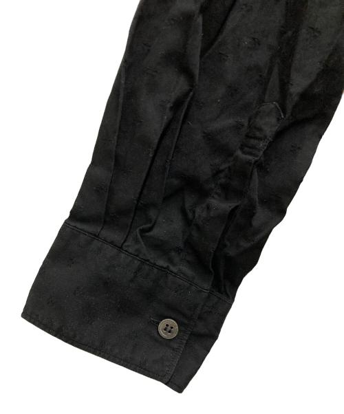 COMME des GARCONS SHIRT（コムデギャルソンシャツ）COMME des GARCONS SHIRT (コムデギャルソンシャツ) 異素材切替長袖シャツ ブラック サイズ:Lの古着・服飾アイテム
