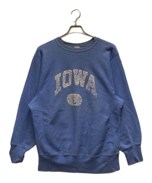 Champion REVERSE WEAVE（チャンピオン リバース ウィーブ）Champion REVERSE WEAVE (チャンピオン リバース ウィーブ) 90s カレッジロゴスウェット ブルー サイズ:Ⅼの古着・服飾アイテム