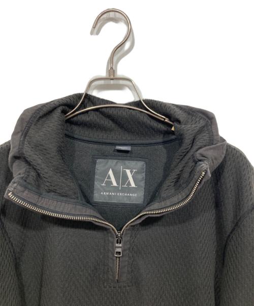 ARMANI EXCHANGE（アルマーニ エクスチェンジ）ARMANI EXCHANGE (アルマーニ エクスチェンジ) ハーフジップスウェット グレー サイズ:Mの古着・服飾アイテム