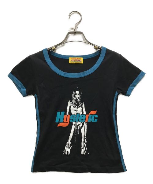 Hysteric Glamour（ヒステリックグラマー）Hysteric Glamour (ヒステリックグラマー) FEATHER BABE チビTシャツ ブラック サイズ:FREEの古着・服飾アイテム