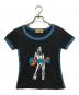 Hysteric Glamour（ヒステリックグラマー）の古着「FEATHER BABE チビTシャツ」｜ブラック