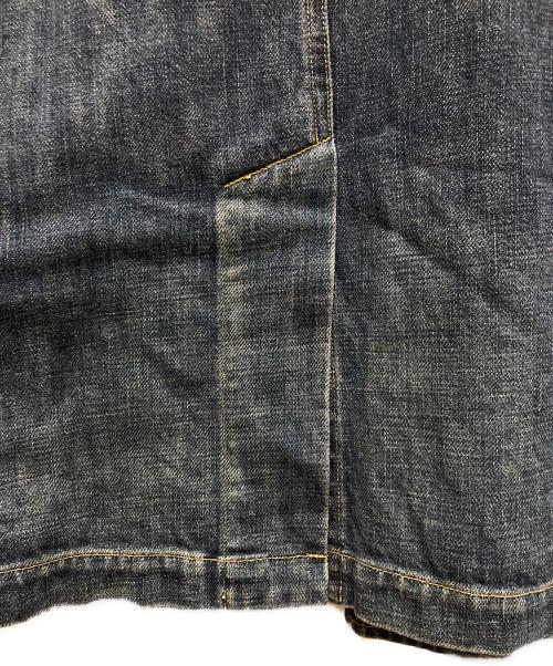 UNDERCOVER（アンダーカバー）UNDERCOVER (アンダーカバー) ヴィンテージ加工デニムダブルコート ブルー サイズ:Sの古着・服飾アイテム