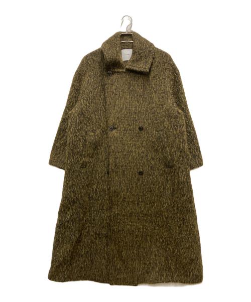 CLANE（クラネ）CLANE (クラネ) ミックスシャギーレディーコート グリーン×ブラック サイズ:1の古着・服飾アイテム