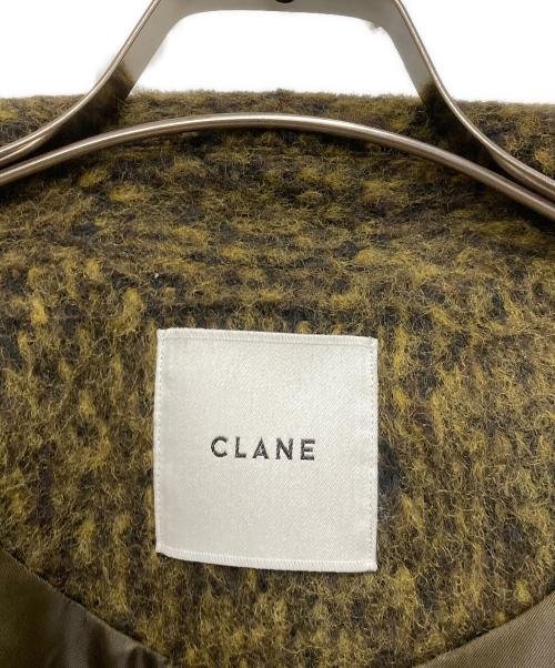CLANE（クラネ）CLANE (クラネ) ミックスシャギーレディーコート グリーン×ブラック サイズ:1の古着・服飾アイテム