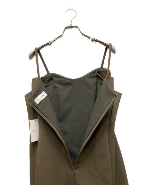 BELPER（ベルパー）BELPER (ベルパー) キャミソールワンピース グリーン サイズ:1の古着・服飾アイテム