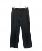H BEAUTY&YOUTHエイチ ビューティー&ユース）の古着「T/W Double Cross Flare Pants」｜ブラック