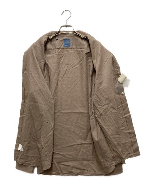 BARBA（バルバ）BARBA (バルバ) リネン混シャツ ブラウン サイズ:XLの古着・服飾アイテム