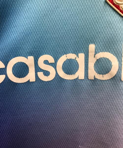CASABLANCA（カサブランカ）CASABLANCA (カサブランカ) PRINTED FOOTBALL TOP ブルー サイズ:XLの古着・服飾アイテム
