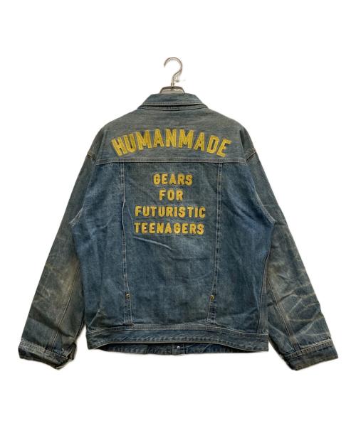 HUMAN MADE（ヒューマンメイド）HUMAN MADE (ヒューマンメイド) デニムジャケット ブルー サイズ:XLの古着・服飾アイテム