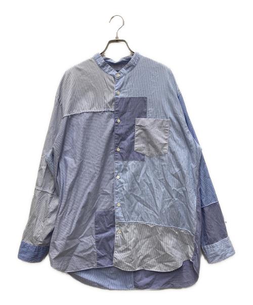 COMME des GARCONS HOMME（コムデギャルソン オム）COMME des GARCONS HOMME (コムデギャルソン オム) 長袖チェックシャツ ブルー サイズ:Lの古着・服飾アイテム
