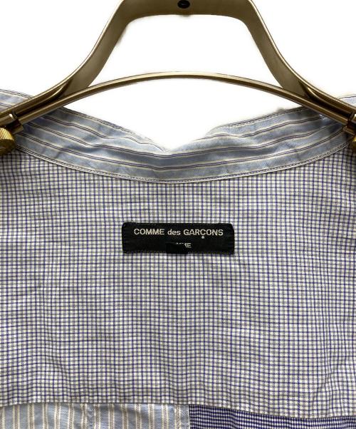 COMME des GARCONS HOMME（コムデギャルソン オム）COMME des GARCONS HOMME (コムデギャルソン オム) 長袖チェックシャツ ブルー サイズ:Lの古着・服飾アイテム