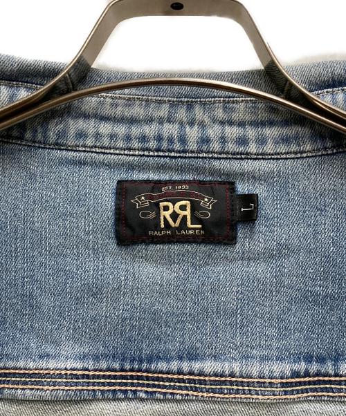RRL（ダブルアールエル）RRL (ダブルアールエル) 1つ星タグデニムシャツ ブルー サイズ:Ⅼの古着・服飾アイテム