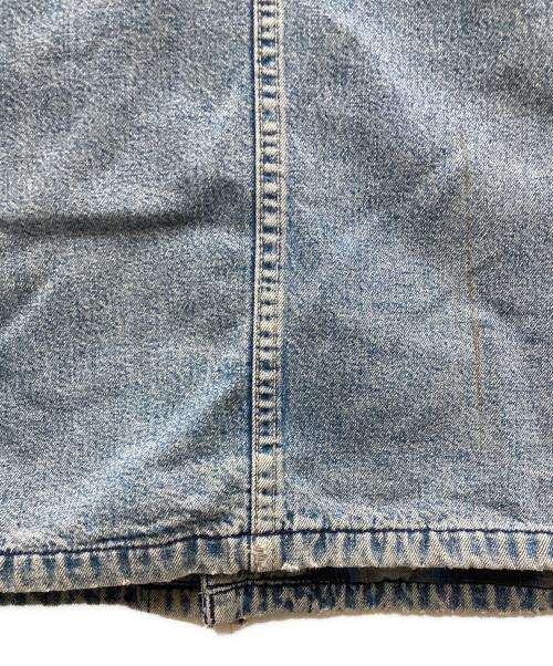 RRL（ダブルアールエル）RRL (ダブルアールエル) 襟コーデュロイ 切替 裏地チェックデニムカバーオール インディゴ サイズ:XLの古着・服飾アイテム