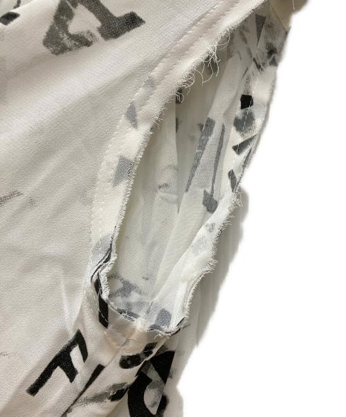 Y's（ワイズ）Y's (ワイズ) RAYON GEORGETTE SLEEVELESS FLAP PANEL TOP ホワイト サイズ:1の古着・服飾アイテム