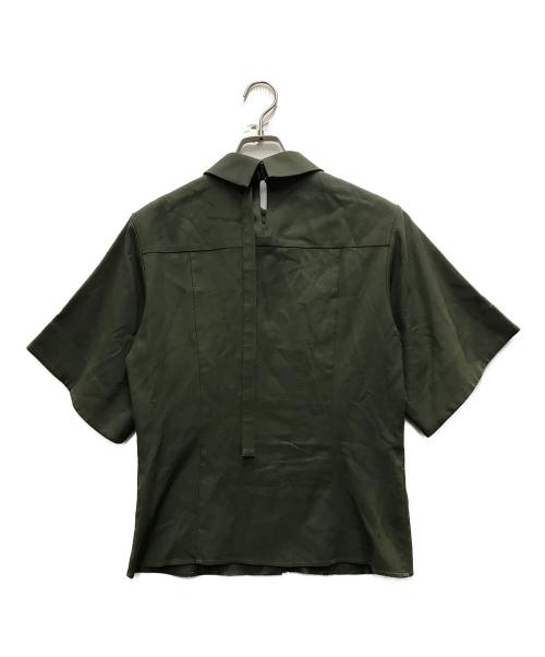 ADORE（アドーア）ADORE (アドーア) ダブルクロスコットンシャツブラウス グリーン サイズ:38の古着・服飾アイテム