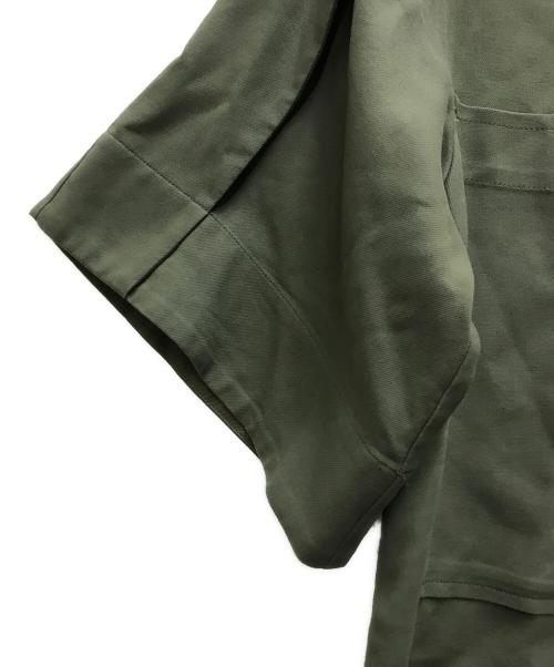 ADORE（アドーア）ADORE (アドーア) ダブルクロスコットンシャツブラウス グリーン サイズ:38の古着・服飾アイテム
