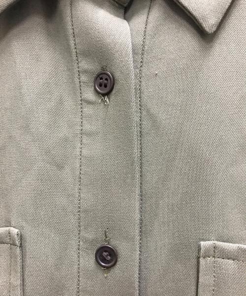 ADORE（アドーア）ADORE (アドーア) ダブルクロスコットンシャツブラウス グリーン サイズ:38の古着・服飾アイテム