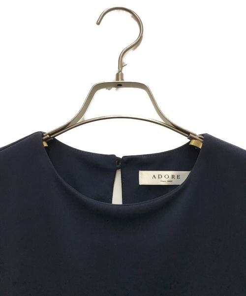 ADORE（アドーア）ADORE (アドーア) ノースリーブブラウス ネイビー サイズ:38の古着・服飾アイテム