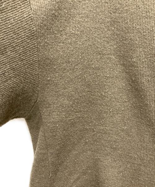 Y's（ワイズ）Y's (ワイズ) エポレット付き畦ニットプルオーバー カーキ サイズ:1の古着・服飾アイテム