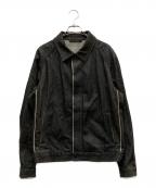 HUGO BOSSヒューゴ ボス）の古着「ブラックデニムジャケット」｜グレー