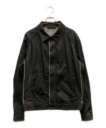 HUGO BOSS（ヒューゴ ボス）の古着「ブラックデニムジャケット」｜グレー