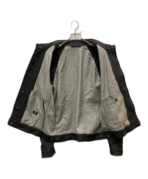 HUGO BOSS（ヒューゴ ボス）HUGO BOSS (ヒューゴ ボス) ブラックデニムジャケット グレー サイズ:XLの古着・服飾アイテム