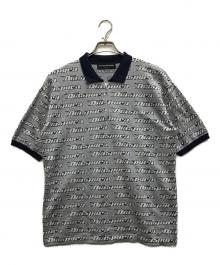 Diaspora Skateboards（ディアスポラスケートボードズ）の古着「All-Over Knit Polo」｜ネイビー