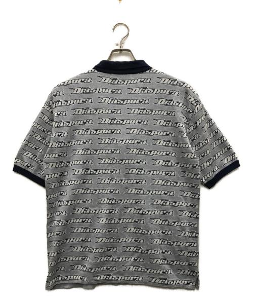 Diaspora Skateboards（ディアスポラスケートボードズ）Diaspora Skateboards (ディアスポラスケートボードズ) All-Over Knit Polo ネイビー サイズ:Mの古着・服飾アイテム