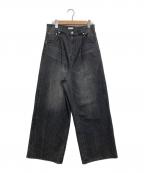 yaeヤエ）の古着「Super wide mens like denim」｜ブラック
